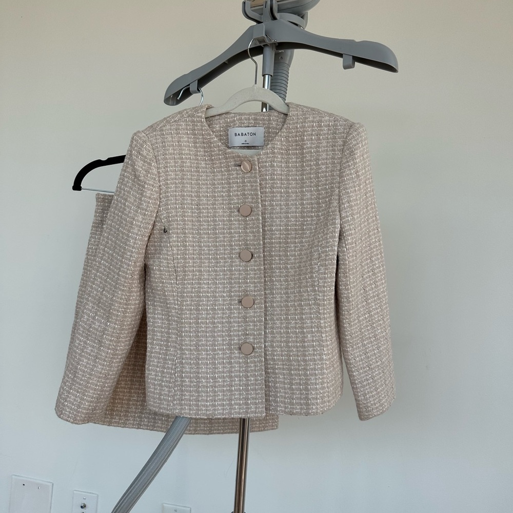 Babaton Blazer and Skirt set in 0